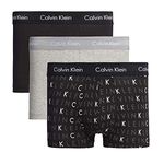 Calvin Klein Men's Boxers, Black/Grey Heather/Subdued Logo, M