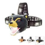 Sun Company Bear LED Headlamp - Bear Headlamp for Kids | Multiple Styles Available | Toy Head Lamp for Boys, Girls, or Adults | Perfect for Camping, Hiking, Reading, and Parties (Black Bear)