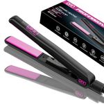 DAN Technology 1 inch Ceramic Flat Iron, 500 degree Adjustable Temperature Hair Straightener, Fast Heating, Dual Voltage, Professional Hair Iron Straightener for Thick Hair