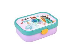 Mepal - Lunch Box Campus - Bento Lunch Box for Children - Lunch Box with Bento Compartment & Fork - Lunch Box with Clip Closure - BPA-Free & Dishwasher Safe - 750 ml - Disney Princess