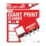 2025 Giant Print Month To View Wall Calendar Planner - Home Office Easy