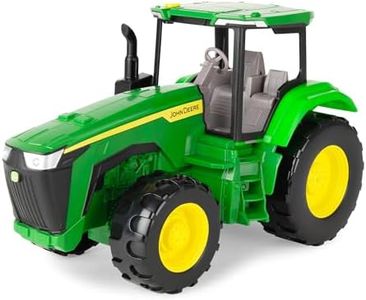 TOMY John Deere Lights & Sounds Tractor Toy - Free-Rolling Wheels and Realistic Electronic Lights and Engine Sounds - Indoor or Outdoor Play - Kids Summer Toys - Ages 3+