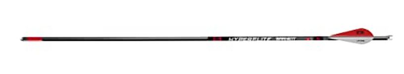 Barnett 22" Hyperflite Crossbow Arrows, Precision Hunting Bolts for Barnett Hyper Series Crossbows, with Red & White Heat Vanes, 3-Pack