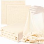 Gowloz Unbleached Cotton Muslin Cheesecloth Filter Cloth - Durable, Breathable Fabric for Straining Sauces, Soups, Juices, and More - Pack of 2 Meter