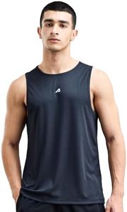 Boldfit Men's Polyester Regular Fit Vest (Bftbm1002Svestblackl_Black L)