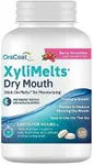 OraCoat XyliMelts Dry Mouth Relief Moisturizing Stick-On Melts Berry Smoothie with Xylitol, For Dry Mouth, Stimulates Saliva, Non-Acidic, Day and Night Use, Time Release for up to 8 Hours, 100 Count