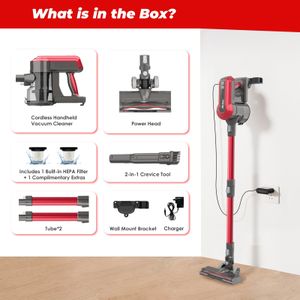 Akitas V10A Cordless Vacuum Cleaner – 450W, 45kPa, 60min Runtime, LED Brush