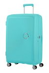 American Tourister Soundbox - Spinner L Expandable Case, 77 cm, 97/110 L, Blue (Poolside Blue)