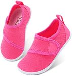 LeIsfIt Toddler Water Shoes Boys Girls Aqua Socks Kids Outdoor Quick-Dry Breathable Swim Shoes Lightweight Non-Slip Barefoot Beach Shoes Dark Pink 7 Toddler