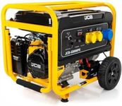 JCB 7.9kW / 9.8kVA Petrol Site Generator, 115V / 230V 15hp 457cc JCB Engine, Recoil & Electric Start Building Worksite Open Frame Generators Single Phase