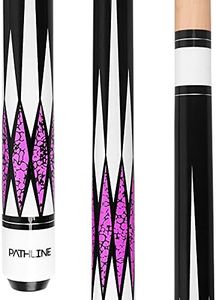 Pathline Pool Cue Stick - 58 inch Canadian Maple Billiard Pool Stick (Purple 18oz)