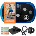 Rumblex Plus 4D Vibration Plate Exercise Machine - Triple Motor Oscillation, Linear, Pulsation + 3D/4D Motion Vibration Platform | Whole Body Viberation Machine