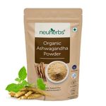 Neuherbs Organic Ashwagandha Powder | Ayurvedic Support for Stress, Mental Calmness & Anxiety Issues | Certified Organic - 100g