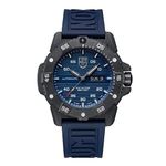 Luminox Silicone Master Carbon Seal Automatic Blue Dial Swiss Made Analogue Men Watch Xs.3863, Blue Band