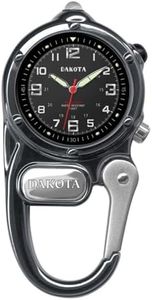 Dakota Mini Clip Microlight, Clip Watch, Flashlight and Watch, Outdoor Gifts for Men and Women, Use for Fishing Hunting, and More, Tactical Watch with LED Flashlight