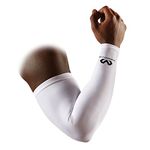 Mcdavid Adult Compression Sleeves, White, L/XL, 6566R