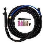 WP17V TIG Welding Torch Cable Flex Head Gas TIG Lift Scratch WP17 KIT 10-25 4m