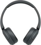 Sony WH-CH520 Best Wireless Bluetooth On-Ear Headphones with Microphone for Calls and Voice Control, Up to 50 Hours Battery Life with Quick Charge Function, Includes USB-C Charging Cable - Black