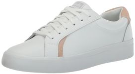 Keds Women's Pursuit Leather Sneaker, White/Blush, 12 M US