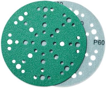 Husbra Enetics 6-Inch (150mm) Diameter Abrasive Sanding Discs - 49-Hole Hook and Loop Film Backing Sanding Discs Fits Festool Sanders