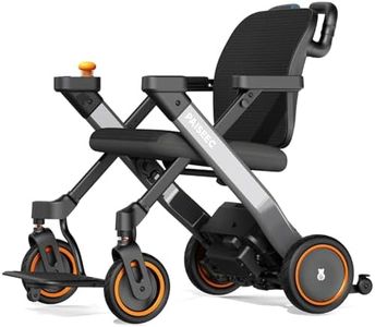 Paiseec Electric Wheelchair, Lightweight Foldable Powered Mobility Chair for Adults, 16 Miles Range, Folding Wheelchair, Push-Assist Technology, Works as Rollator