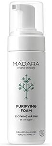 MÁDARA Cuidado de la piel orgánico | Espuma Purificante – 150 ml, Fórmula hidratante con extracto de Milenrama, Limpiador espumoso suave, Elimina maquillaje e impurezas, certificado COSMOS Organic