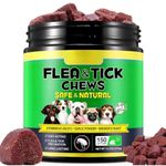 Flea and Tick Chews for Dogs 150 Count | Flea and Tick Prevention for Dogs Chewable | Natural Flea and Tick Supplement for All Dog Breeds and Ages | Duck Flavour | 150 Soft Chews