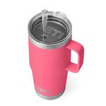 YETI Rambler Straw Mug, Stainless Steel Vacuum Insulated Mug with Stronghold Lid, Tropical Pink, 25 oz (739 ml)