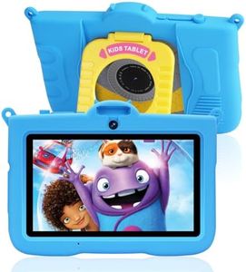 tblrax Kids Tablet 7 inch Android 13 Tablet for Kids,8GB RAM 64GB ROM 128GB Expand,Kids Software Pre-Installed, Parental Control, WiFi, Bluetooth, Educational Tablet with Shockproof Case(Blue)