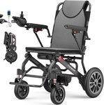 New Upgrade Electric Wheelchair for Adults, 38LBS Lightweight Foldable Motorized Wheelchair with 18+ Miles Long Travel Range, 500W Power, 350 LBS Weight Capacity, Airline Approved for Seniors