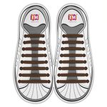 INMAKER No Tie Laces for Kids and Adults, Silicone Flat Shoe Laces for Trainer, Elastic Waterproof Tieless Running Shoe Laces