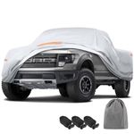 GIANTPANDA Car Cover Custom Fit for F150 F250 F350 2009-2023,Waterproof All Weather,Sun UV Protection,Enhanced Paint Protection for Automobiles & Car Snow Cover, Silver