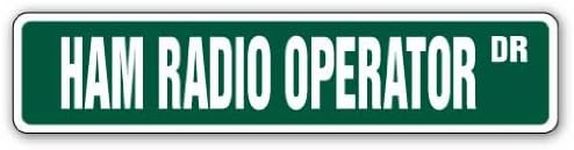 SignMission 4" X 18" Aluminum Sign, Ham Radio Operator