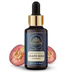 Wildflower Essentials Grapeseed Cold Pressed Carrier Oil For Skin Tightening, Acne & Hair Growth, For All Skin Types (15ml)