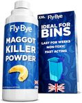 Fly-Bye Maggot Killer Dust 250g – Natural Diatomaceous Earth Formula – Maggot Killer for Wheelie Bins – Kills Eggs, Larvae and Flies – No Spray, No Odour, Fast-Acting Bin Treatment