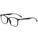 ANRRI Blue Light Blocking Glasses Lightweight Eyeglasses Frame Filter Blue Ray Computer Game Glasses, Black-Grey AR04302