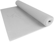ProsourceFit Classic Yoga Mat Thick 1/8-inch (3mm) Thick, Extra Long 72-inch Lightweight Non-Slip Surface for Fitness, Pilates, or Yoga Exercise, Gray