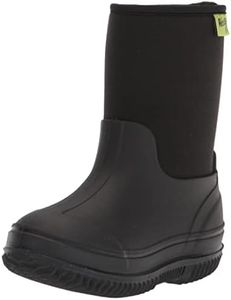 Western Chief Kids Freestyle Neoprene Rain Boot, Black, 10