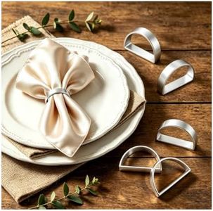 Napkin Rings Set of 40 Silver Napkin Holder Buckles