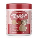 Anal Gland Support For Dogs - No Scoot Digestive Health Support for Dogs: Vet-Approved, High-Fibre Supplement with Pumpkin, Flaxseed & Psyllium Husk for Regular Bowel Movements & Immune Boost