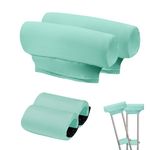 Teal Underarm Crutch Padding Light Green Crutches Pads with Hand Grips Padding Handle Covers Accessories for Crutch