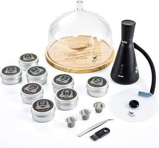Elegant Cocktail Smoker Kit - Complete Whiskey Drink Smoking Gun with 8 Flavors of Wood Chips, Dome, and Accessories, Adds Flavor to Food and Drinks, Infuser Kit for Indoor Outdoor Use