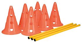 Trixie: - Dog Agility Hurdle Cone Set, Portable Canine Agility Training Set | Increase Your Dog's Concentration, Fitness and Coordination | Also Suitable for Therapeutic Treatment - 23 x 30 cm,78 cm