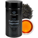 Supreme Earl Grey Tea Loose Leaf - Natural Blend of Sri Lankan Black Tea, Bergamot Extract & Blue Cornflowers - Rich Citrusy & Floral Notes - Easy to Brew Earl Grey Tea by The Tea Makers of London