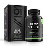 Hemp Seed Oil 1000mg | 180 Softgel Capsules | High Strength | Natural Source of Omega 3, 6, & 9 | Strong Liquid Softgel | No Artificial Preservatives | by Alpha01