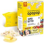 Opopop Microwave Popcorn - Super Butter 2.8 oz., 9-Count - Butter Popcorn, Flavored Popcorn, Non-GMO