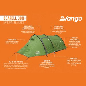 Vango Scafell 200 2-Person Tent – Lightweight Waterproof Hiking & Camping