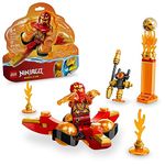 LEGO NINJAGO Kai’s Dragon Power Spinjitzu Flip 71777 Red Ninja Toy Building Set with Kai Minifigure; Gift for 6 Year Old Boys, Girls and Ninja Fans Who Love Buildable Action Figure Playsets