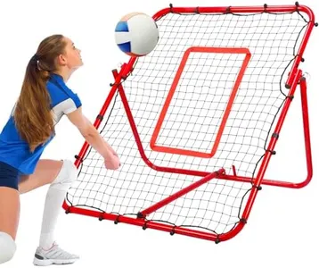 PRAOUTSAD Installation-Free Rebounder - Volleyball, Soccer, Baseball Training Net - Adjustable 3.8 x 4.5 ft