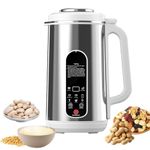 Nut Milk Maker Machine, 1200ml Soy Milk Maker Machine, 8 in 1 Multifunctional Nut Milk Blender for Homemade Almond, Soy Milks, Plant-Based Beverages